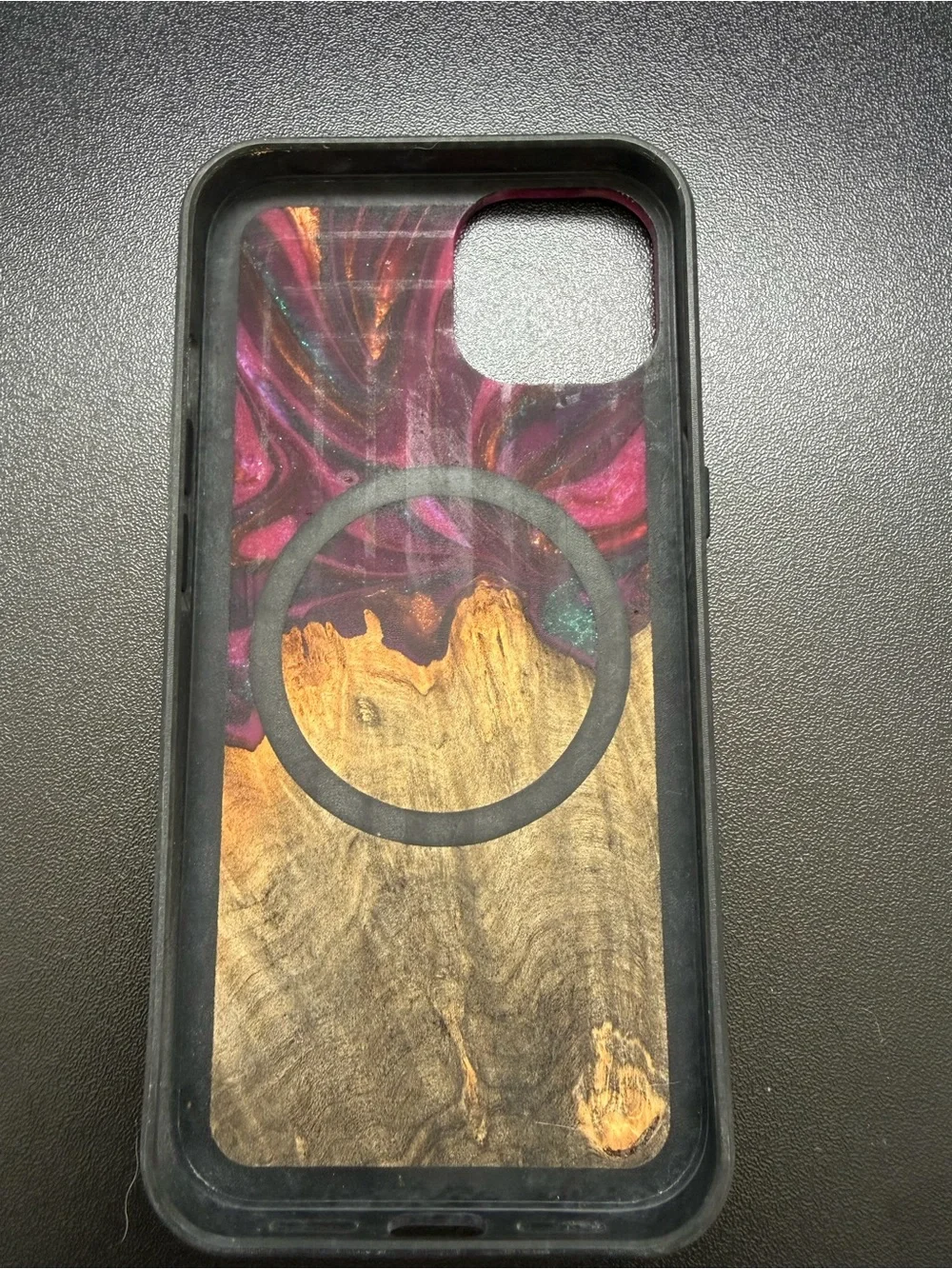 NWOT Carved Traveler iPhone 13/14 Live Edge Phone Cases Real Wood Resin MagSafe